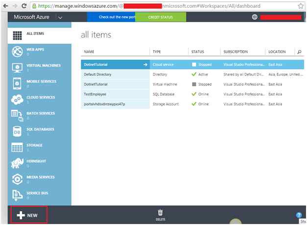 create a Blob Storage account